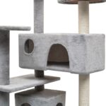 Kattenkrabpaal met sisal krabpalen 125 cm grijs - Afbeelding 3