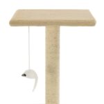 Kattenkrabpaal met sisal krabpalen 95 cm beige – Image 6