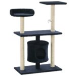Kattenkrabpaal met sisal krabpalen 95 cm donkerblauw – Image 2