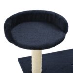 Kattenkrabpaal met sisal krabpalen 95 cm donkerblauw – Image 5