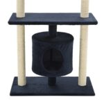 Kattenkrabpaal met sisal krabpalen 95 cm donkerblauw – Image 7