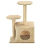 Kattenkrabpaal met sisal krabpalen 60 cm beige - Image 3