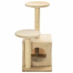 Kattenkrabpaal met sisal krabpalen 60 cm beige - Image 5