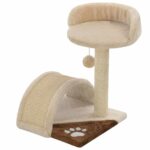 Kattenkrabpaal met sisal krabpaal 40 cm beige en bruin - Image 2