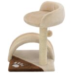 Kattenkrabpaal met sisal krabpaal 40 cm beige en bruin - Image 3