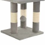 Kattenkrabpaal met sisal krabpalen 65 cm grijs - Image 7
