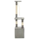 Kattenkrabpaal met sisal krabpalen 109 cm grijs – Image 4