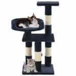 Kattenkrabpaal met sisal krabpalen 65 cm blauw – Image 2