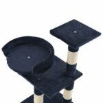 Kattenkrabpaal met sisal krabpalen 65 cm blauw – Image 4