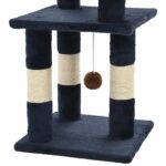 Kattenkrabpaal met sisal krabpalen 65 cm blauw – Image 5