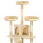 Kattenkrabpaal met sisal krabpalen 170 cm beige – Image 5