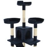 Kattenkrabpaal met sisal krabpalen 170 cm blauw – Image 5