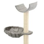 Kattenkrabpaal met sisal krabpalen 105 cm grijs - Afbeelding 4