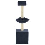 Kattenkrabpaal met sisal krabpalen 105 cm blauw – Image 3