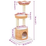 Kattenkrabpaal met sisal krabpaal natuurlijk wilgenhout – Image 7