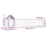 Kippenren 5x1x1,5 m gegalvaniseerd staal - Afbeelding 6