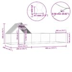 Kippenren 6x2x2 m gegalvaniseerd staal - Image 6