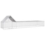 Kippenren 8x2x2 m gegalvaniseerd staal - Afbeelding 2