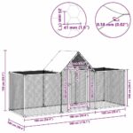 Kippenren 3x1x1,5 m gegalvaniseerd staal – Image 9