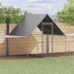Kippenren 10x2x2 m gegalvaniseerd staal