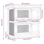 Konijnenhok voor buiten met 4 deuren hout - Image 9