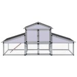 Kippenhok met ren en nestkast aluminium - Image 2