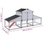 Kippenhok met ren en nestkast aluminium - Image 7