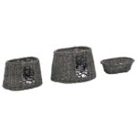 3-delige Kattenmandenset met kussens 47x34x60 cm wilgen - Afbeelding 7