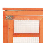Konijnenhok 183x90x46,5 cm massief vurenhout - Afbeelding 5