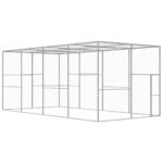Kattenkooi 6x3x2,5 m gegalvaniseerd staal