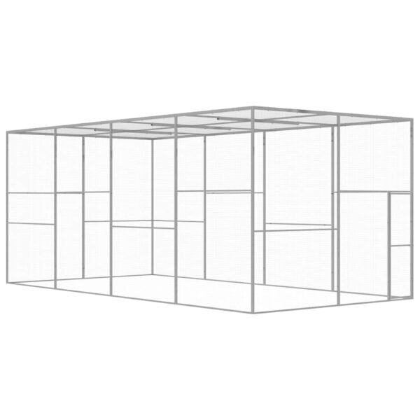 Kattenkooi 6x3x2,5 m gegalvaniseerd staal