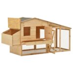Kippenhok 178x67x92 cm massief grenenhout - Image 2