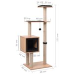 Kattenkrabpaal met sisal krabmat 123 cm – Image 8