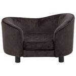 Hondenbank 69x49x40 cm pluche bruin - Afbeelding 3
