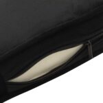 Hondenbank 81x43x31 cm pluche en kunstleer zwart - Afbeelding 7
