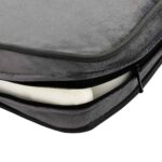 Hondenbank 60x43x30 cm pluche en kunstleer grijs – Image 9
