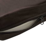 Hondenbank 60x43x30 cm pluche en kunstleer bruin – Image 9