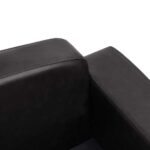 Hondenbank 80x50x40 cm kunstleer zwart – Image 7