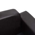 Hondenbank 80x50x40 cm kunstleer bruin - Afbeelding 7