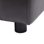 Hondenbank 80x50x40 cm kunstleer bruin - Afbeelding 8