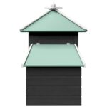 Kippenhok met nestkast 190x72x102 massief vurenhout grijs – Image 5
