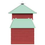 Kippenhok met nestkast 190x72x102 massief vurenhout rood – Image 5