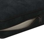 Hondenbank 72x45x30 cm pluche zwart - Afbeelding 10