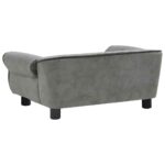 Hondenbank 72x45x30 cm pluche donkergrijs - Afbeelding 8