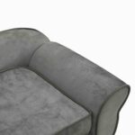 Hondenbank 72x45x30 cm pluche donkergrijs - Afbeelding 9