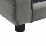 Hondenbank 72x45x30 cm pluche donkergrijs - Afbeelding 11
