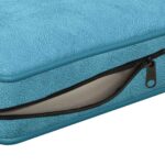 Hondenbank 72x45x30 cm pluche turquoise – Image 10