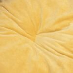 Hondenmand 99x89x21 cm pluche en kunstleer zwart en geel - Image 7