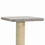 Kattenkrabpaal met sisal krabpalen 118,5 cm lichtgrijs – Image 7