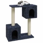 Kattenmeubel met sisal krabpalen 60 cm donkergrijs - Image 3